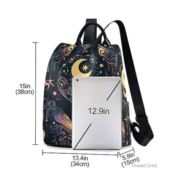 Anti-Theft Laptop Backpack with Plush Ball, 13-14 Inch Capacity, Polyester main image 5